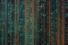 A Towering Glow II - Stacked Hong Kong
